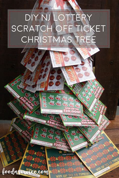 how to make a lottery ticket tree|Homemade Lottery Christmas Tree Gift Idea .